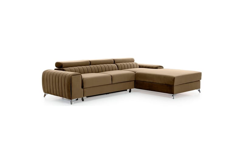 Sectional Eltap Grayson 278x205x92 cm - Nube 20, Beige, Højre - Møbler - Sofaer - Sovesofaer