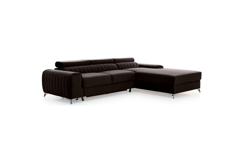 Sectional Eltap Grayson 278x205x92 cm - Nube 22, Brun, Højre - Møbler - Sofaer - Sovesofaer