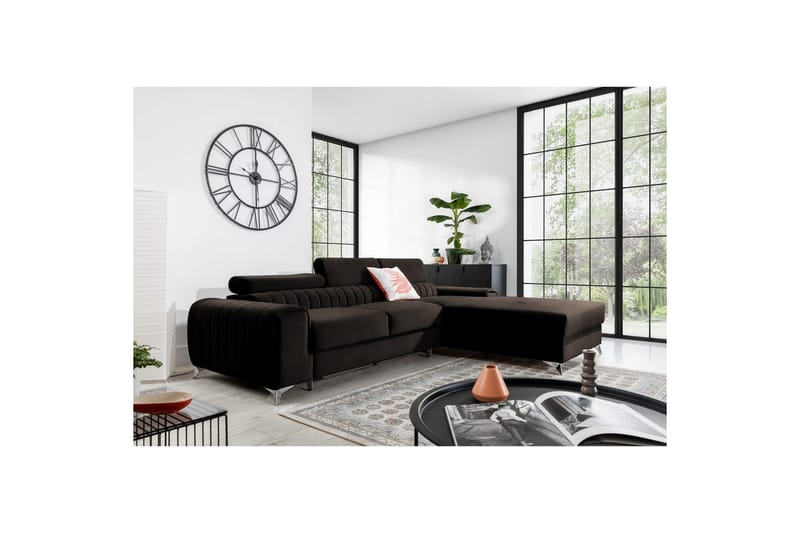 Sectional Eltap Grayson 278x205x92 cm - Nube 22, Brun, Højre - Møbler - Sofaer - Sovesofaer