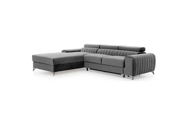 Sectional Eltap Grayson 278x205x92 cm - Nube 3, Lysegrå, Venstre - Møbler - Sofaer - Sovesofaer