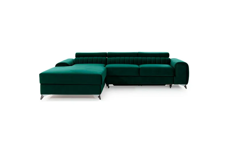 Sectional Eltap Grayson 278x205x92 cm - Nube 35, Grøn, Venstre - Møbler - Sofaer - Sovesofaer