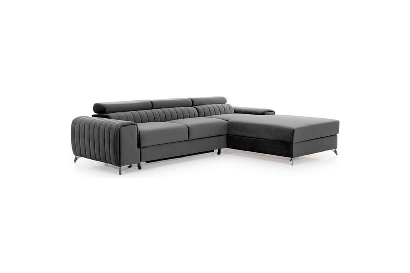 Sectional Eltap Grayson 278x205x92 cm - Nube 4, Lysegrå, Højre - Møbler - Sofaer - Sovesofaer