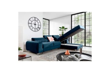 Sectional Eltap Grayson 278x205x92 cm - Nube 40, Blå, Højre - Møbler - Sofaer - Sovesofaer