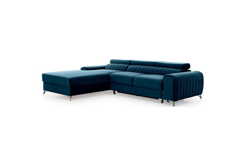 Sectional Eltap Grayson 278x205x92 cm - Nube 40, Blå, Venstre - Møbler - Sofaer - Sovesofaer
