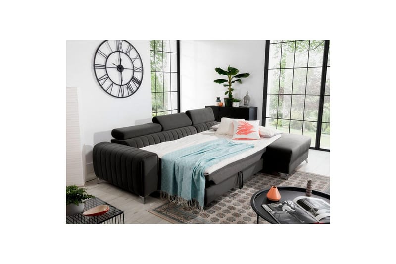 Sectional Eltap Grayson 278x205x92 cm - Nube 5, Grå, Højre - Møbler - Sofaer - Sovesofaer