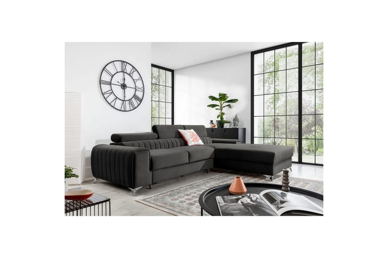 Sectional Eltap Grayson 278x205x92 cm - Nube 5, Grå, Højre - Møbler - Sofaer - Sovesofaer