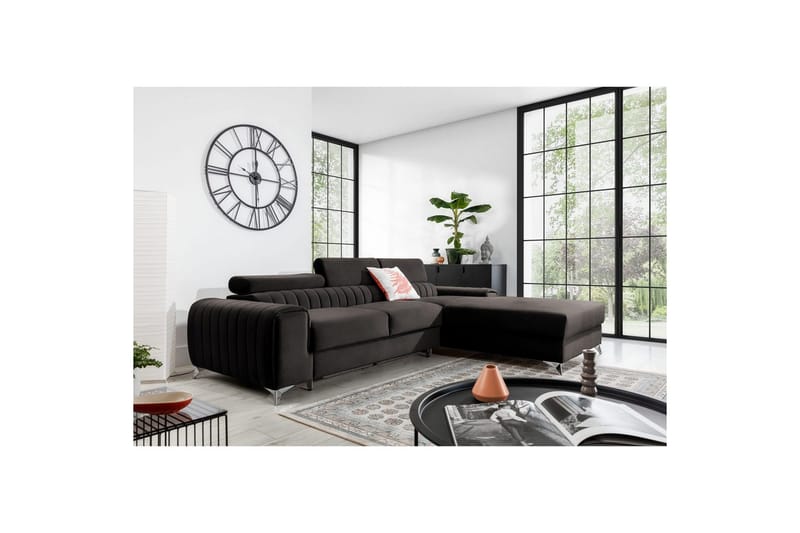 Sectional Eltap Grayson 278x205x92 cm - Riviera 97, Grå, Højre - Møbler - Sofaer - Sovesofaer