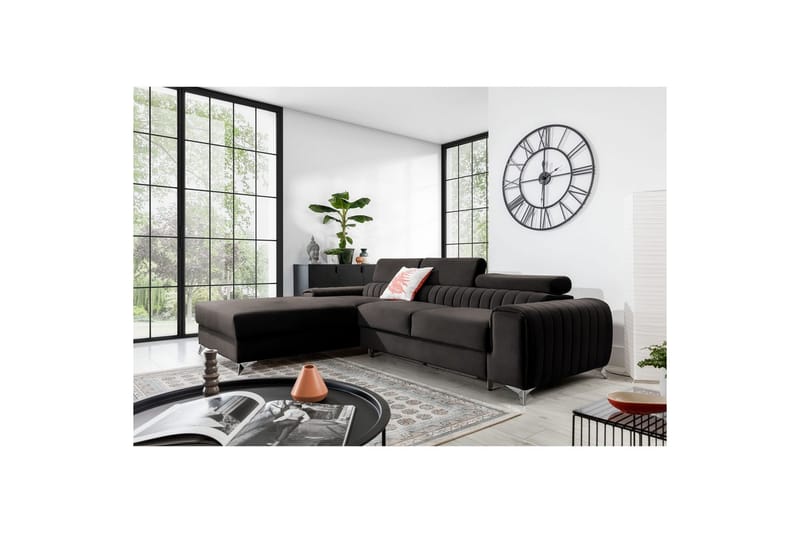 Sectional Eltap Grayson 278x205x92 cm - Riviera 97, Grå, Venstre - Møbler - Sofaer - Sovesofaer