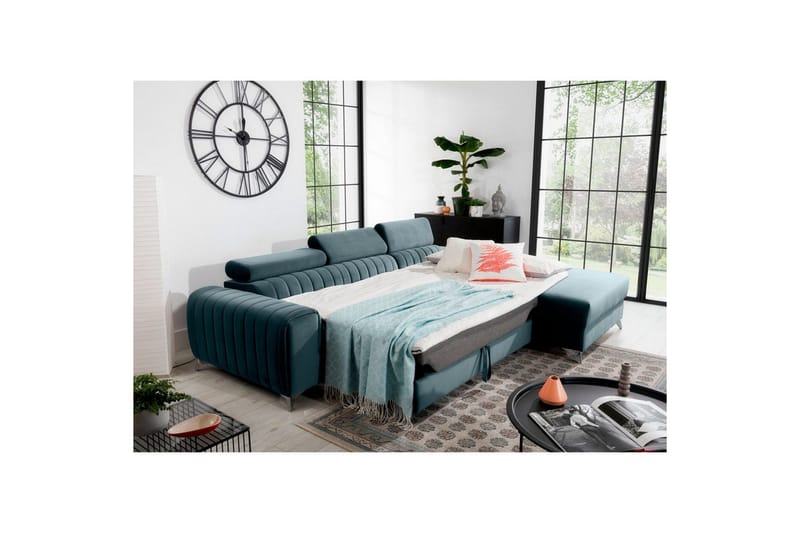 Sectional Eltap Grayson 278x205x92 cm - Velvetmat 100, Højre - Møbler - Sofaer - Sovesofaer