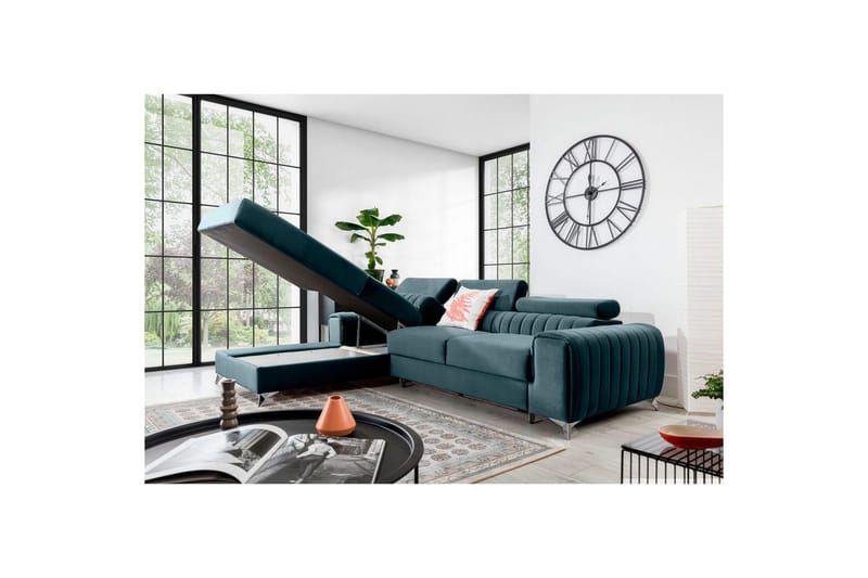 Sectional Eltap Grayson 278x205x92 cm - Velvetmat 100, Venstre - Møbler - Sofaer - Sovesofaer