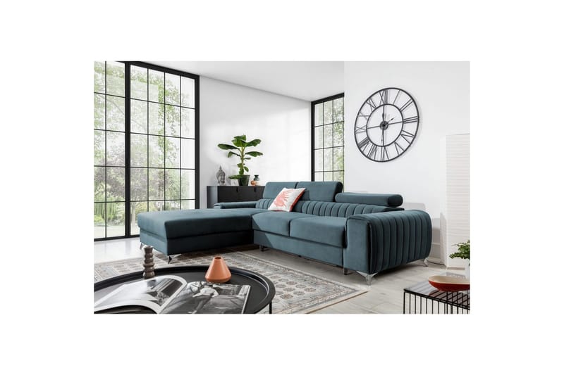 Sectional Eltap Grayson 278x205x92 cm - Velvetmat 100, Venstre - Møbler - Sofaer - Sovesofaer