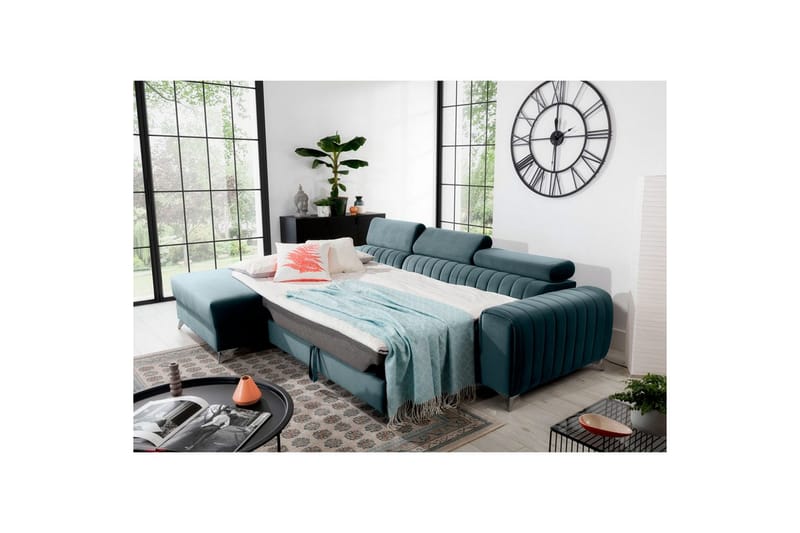 Sectional Eltap Grayson 278x205x92 cm - Velvetmat 100, Venstre - Møbler - Sofaer - Sovesofaer