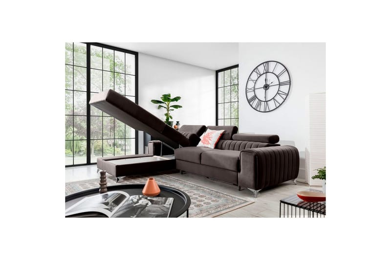 Sectional Eltap Grayson 278x205x92 cm - Velvetmat 22, Venstre - Møbler - Sofaer - Sovesofaer