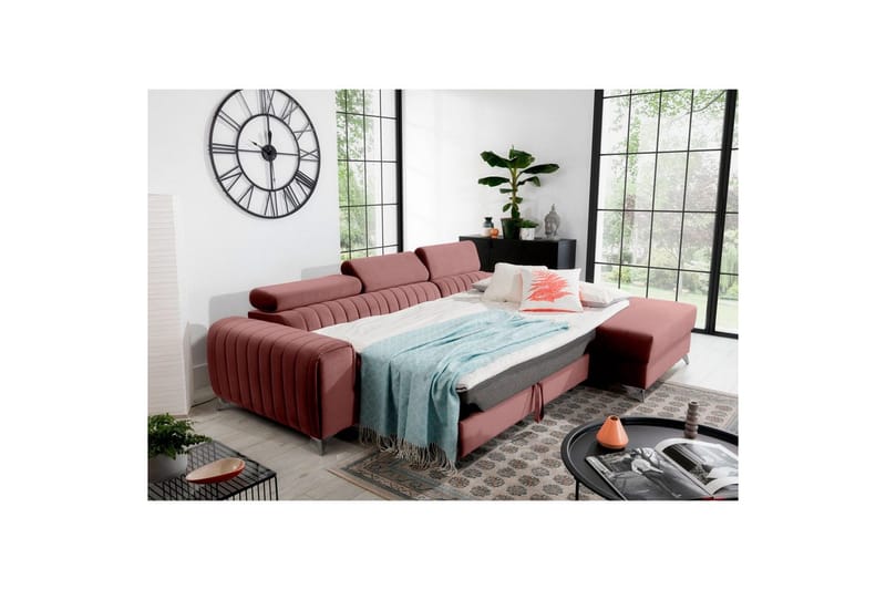 Sectional Eltap Grayson 278x205x92 cm - Velvetmat 24, Højre - Møbler - Sofaer - Sovesofaer
