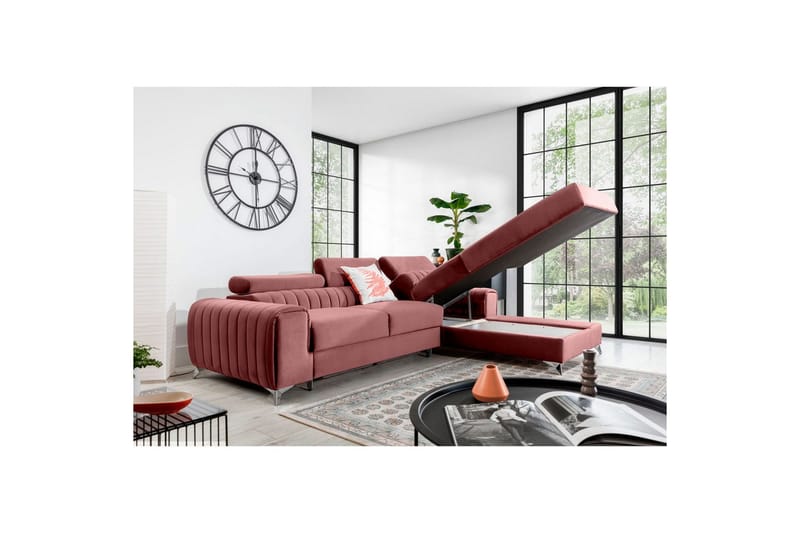 Sectional Eltap Grayson 278x205x92 cm - Velvetmat 24, Højre - Møbler - Sofaer - Sovesofaer