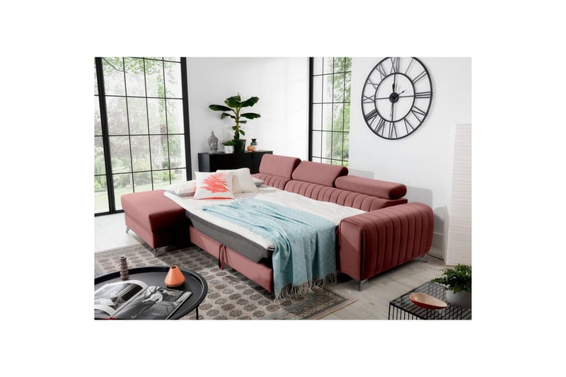 Sectional Eltap Grayson 278x205x92 cm - Velvetmat 24, Venstre - Møbler - Sofaer - Sovesofaer