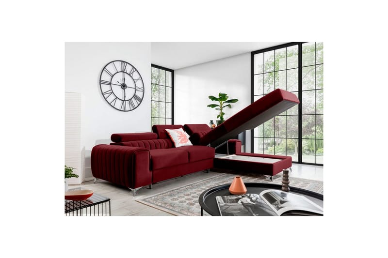 Sectional Eltap Grayson 278x205x92 cm - Velvetmat 25, Højre - Møbler - Sofaer - Sovesofaer