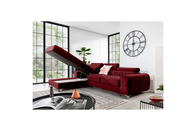Sectional Eltap Grayson 278x205x92 cm - Velvetmat 25, Venstre - Møbler - Sofaer - Sovesofaer