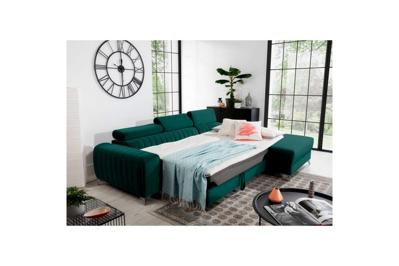 Sectional Eltap Grayson 278x205x92 cm - Velvetmat 38, Højre - Møbler - Sofaer - Sovesofaer