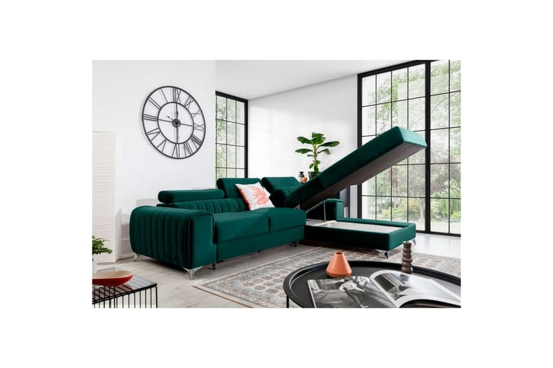 Sectional Eltap Grayson 278x205x92 cm - Velvetmat 38, Højre - Møbler - Sofaer - Sovesofaer