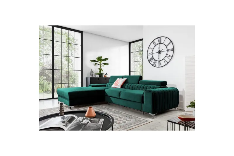 Sectional Eltap Grayson 278x205x92 cm - Velvetmat 38, Venstre - Møbler - Sofaer - Sovesofaer