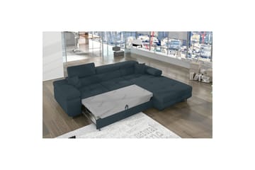 Sektionssofa Eltap Armando 289x85x203 cm - Jarell 38, Blå, Højre - Møbler - Sofaer - Sovesofaer - Sovesofa chaiselong