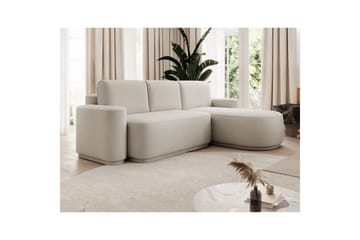Sektionssofa Eltap Aurumm 285x92x180 cm - Amore 01, Hvid, Højre - Møbler - Sofaer - Sovesofaer