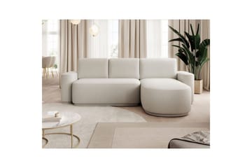 Sektionssofa Eltap Aurumm 285x92x180 cm - Amore 01, Hvid, Højre - Møbler - Sofaer - Sovesofaer