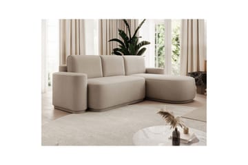 Sektionssofa Eltap Aurumm 285x92x180 cm - Amore 18, Beige, Højre - Møbler - Sofaer - Sovesofaer