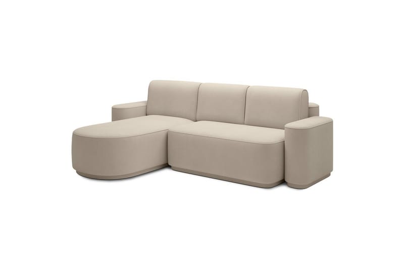 Sektionssofa Eltap Aurumm 285x92x180 cm - Amore 18, Beige, Venstre - Møbler - Sofaer - Sovesofaer