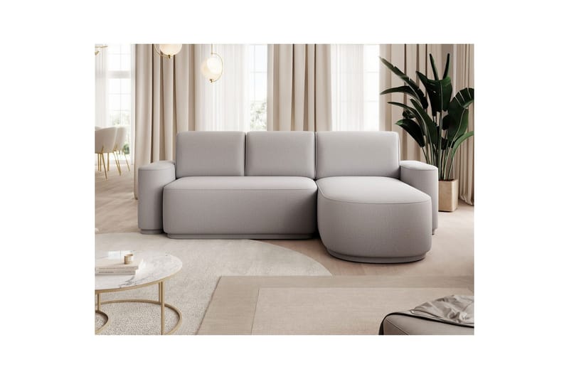 Sektionssofa Eltap Aurumm 285x92x180 cm - Enjoy 04, Grå, Højre - Møbler - Sofaer - Sovesofaer