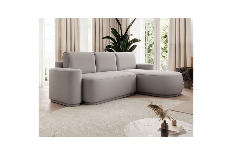 Sektionssofa Eltap Aurumm 285x92x180 cm - Enjoy 04, Grå, Højre - Møbler - Sofaer - Sovesofaer