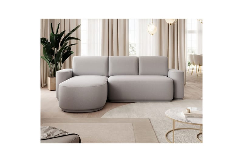 Sektionssofa Eltap Aurumm 285x92x180 cm - Enjoy 04, Grå, Venstre - Møbler - Sofaer - Sovesofaer