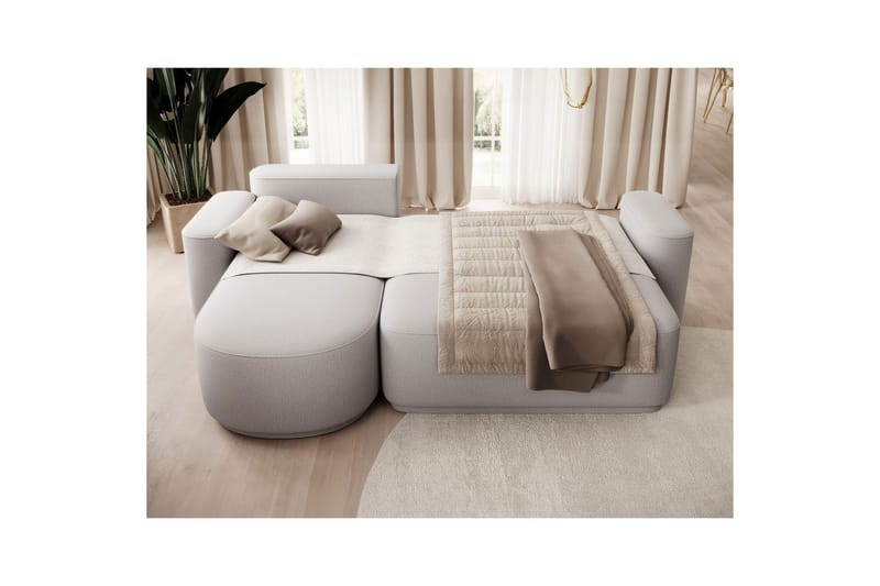 Sektionssofa Eltap Aurumm 285x92x180 cm - Enjoy 04, Grå, Venstre - Møbler - Sofaer - Sovesofaer