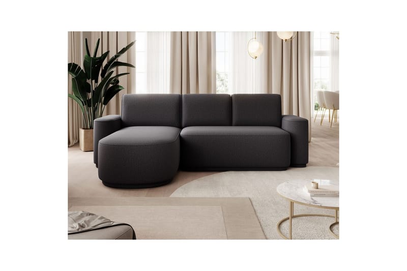 Sektionssofa Eltap Aurumm 285x92x180 cm - Enjoy 05, Mørkegrå, Venstre - Møbler - Sofaer - Sovesofaer