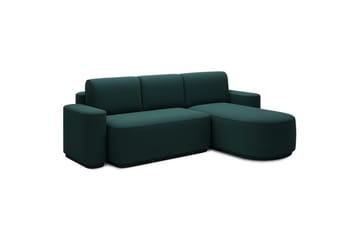 Sektionssofa Eltap Aurumm 285x92x180 cm - Enjoy 35, Grøn, Højre - Møbler - Sofaer - Sovesofaer