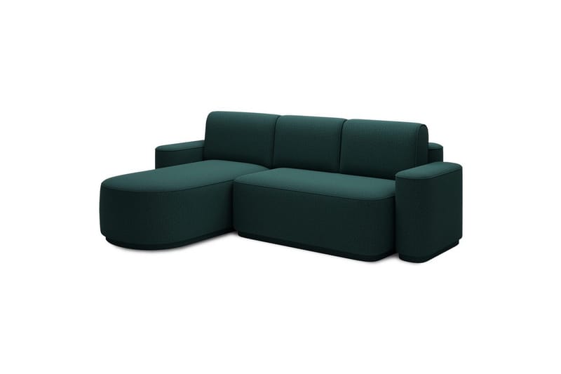 Sektionssofa Eltap Aurumm 285x92x180 cm - Enjoy 35, Grøn, Venstre - Møbler - Sofaer - Sovesofaer