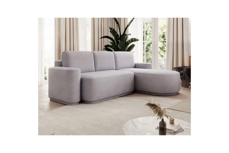 Sektionssofa Eltap Aurumm 285x92x180 cm - Touch 03, Lys Grå, Højre - Møbler - Sofaer - Sovesofaer
