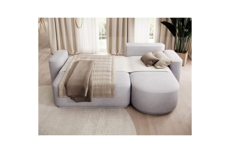 Sektionssofa Eltap Aurumm 285x92x180 cm - Touch 03, Lys Grå, Højre - Møbler - Sofaer - Sovesofaer