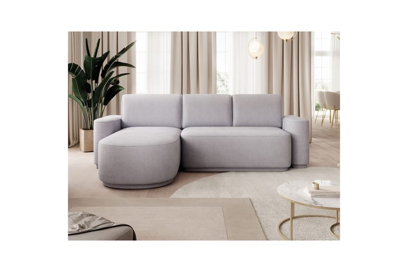 Sektionssofa Eltap Aurumm 285x92x180 cm - Touch 03, Lys Grå, Venstre - Møbler - Sofaer - Sovesofaer