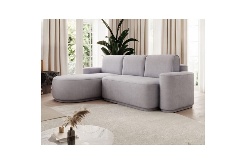 Sektionssofa Eltap Aurumm 285x92x180 cm - Touch 03, Lys Grå, Venstre - Møbler - Sofaer - Sovesofaer