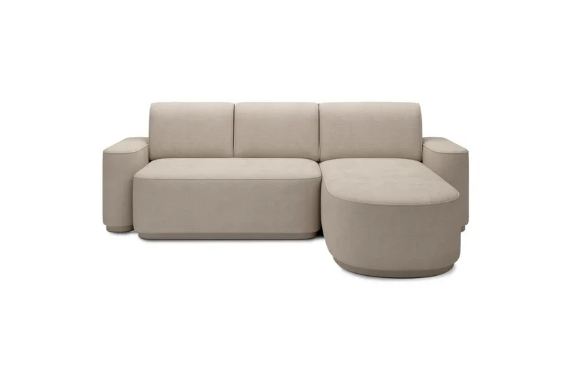 Sektionssofa Eltap Aurumm 285x92x180 cm - Touch 18, Beige, Højre - Møbler - Sofaer - Sovesofaer