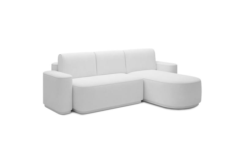 Sektionssofa Eltap Aurumm 285x92x180 cm - Paolli 01 Hvid, Højre - Møbler - Sofaer - Sovesofaer