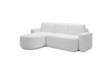 Sektionssofa Eltap Aurumm 285x92x180 cm - Paolli 01 Hvid, Venstre - Møbler - Sofaer - Sovesofaer