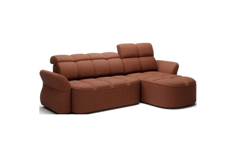 Sektionssofa Eltap Beneth 301x115x185 cm - Breona 30, Orange, Højre - Møbler - Sofaer - Sovesofaer