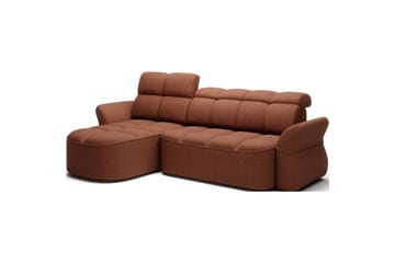 Sektionssofa Eltap Beneth 301x115x185 cm - Breona 30, Orange, Venstre - Møbler - Sofaer - Sovesofaer