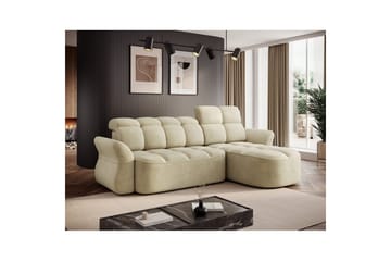 Sektionssofa Eltap Beneth 301x115x185 cm - Monolith 04, Beige, Højre - Møbler - Sofaer - Sovesofaer