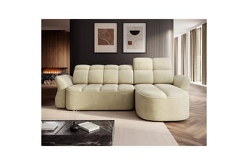 Sektionssofa Eltap Beneth 301x115x185 cm - Monolith 04, Beige, Højre - Møbler - Sofaer - Sovesofaer