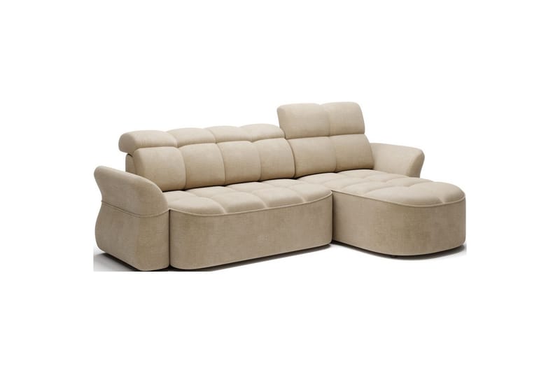 Sektionssofa Eltap Beneth 301x115x185 cm - Nube 20, Beige, Højre - Møbler - Sofaer - Sovesofaer