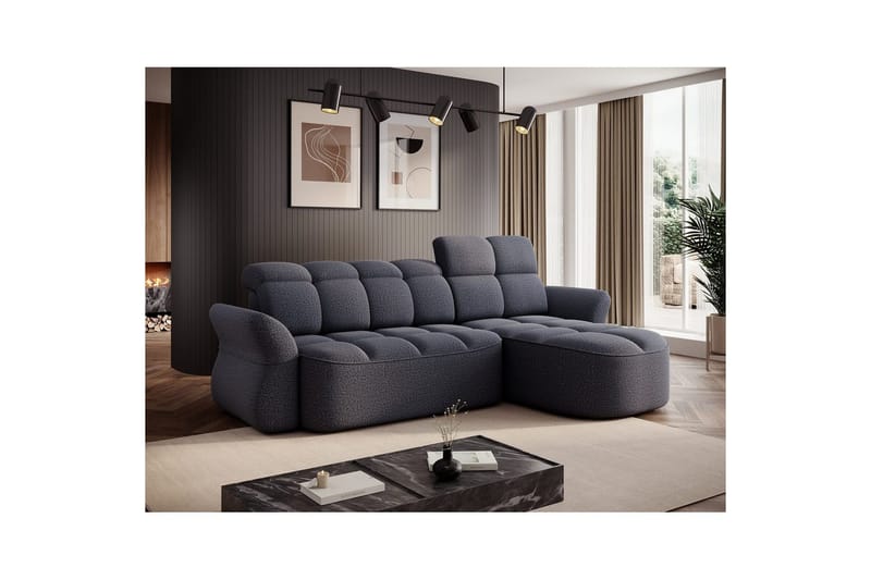 Sektionssofa Eltap Beneth 301x115x185 cm - Space 40, Blå, Højre - Møbler - Sofaer - Sovesofaer